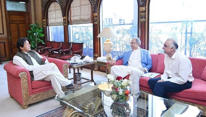Shabbar Zaidi Meets Imran Khan